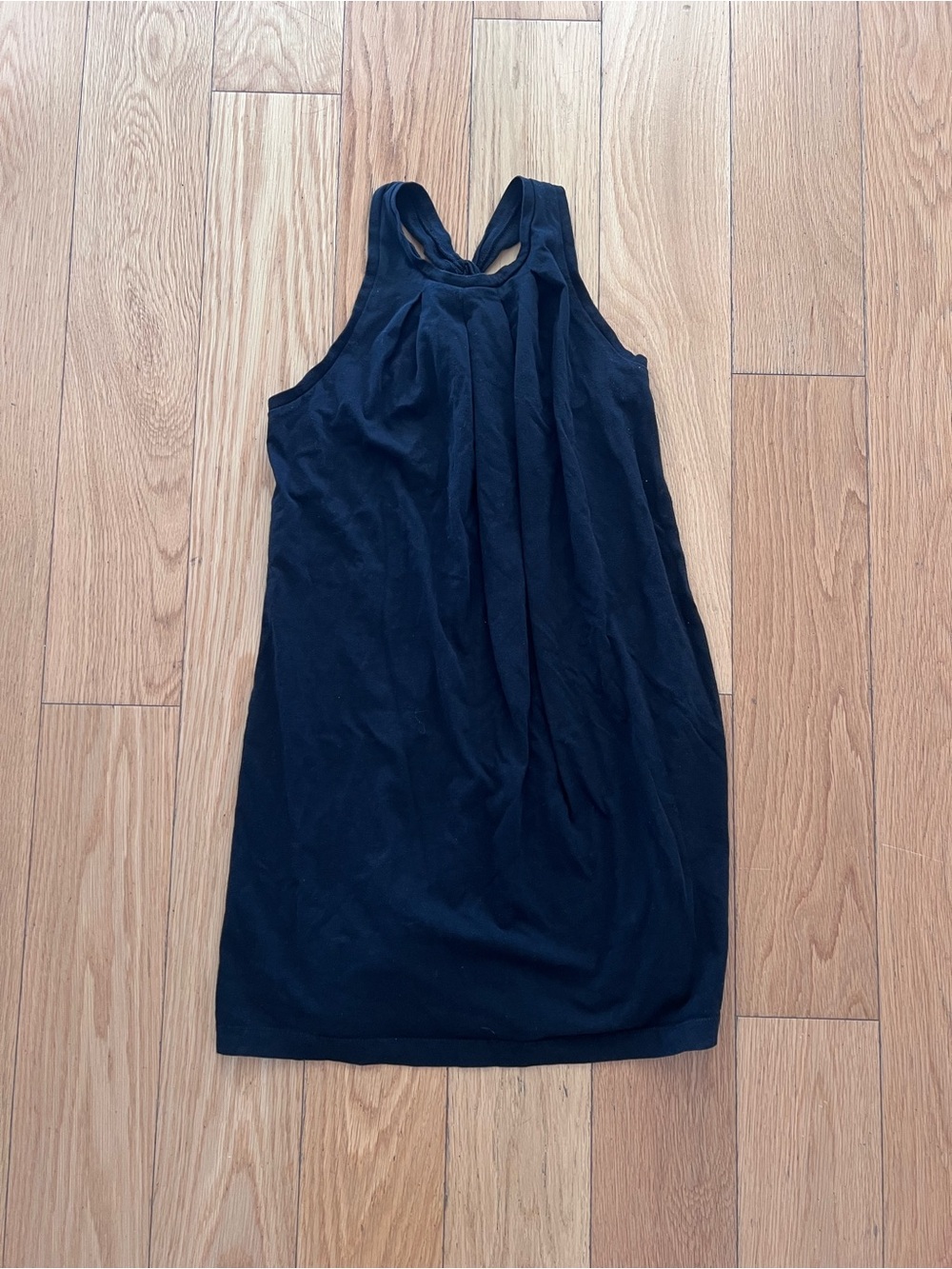 GAP Women's Black Sleeveless Twisted Back Dress
